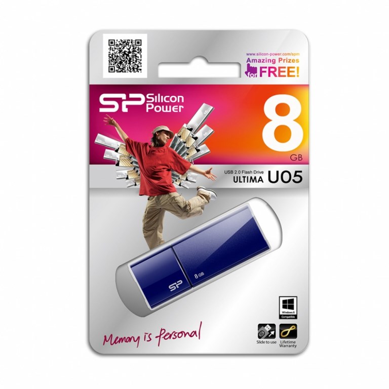 USB Silicon Power Ultima U05 8GB - USB 2.0 - Hàng Chính Hãng