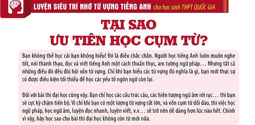 Luyện Siêu Trí Nhớ Từ Vựng Tiếng Anh Dành Cho Học Sinh THPT Quốc Gia