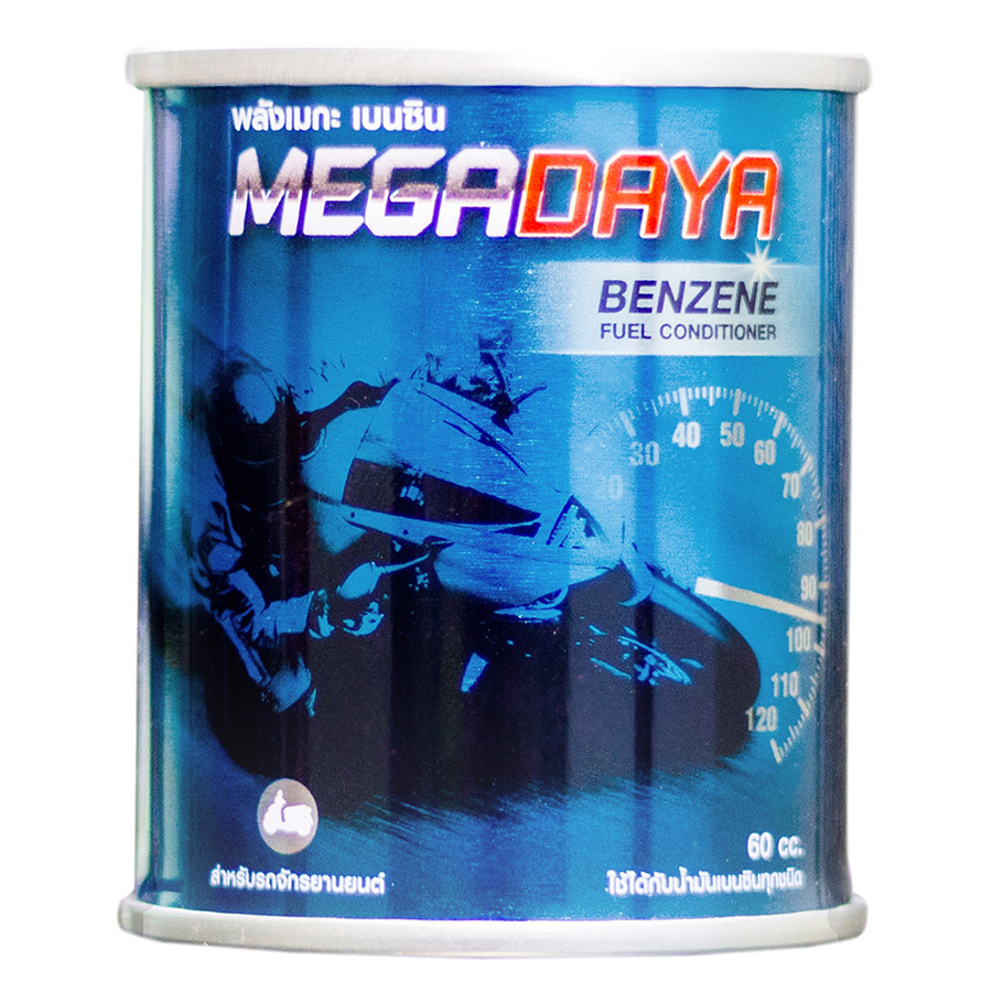 Phụ Gia Vệ Sinh Buồng Đốt Xe Máy Mega Daya Benzene Fuel Conditioner For Motorcycle (60ml)