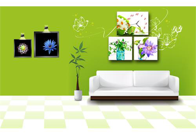 Đồng hồ tranh Hoa dại 2 Vicdecor DHT0137