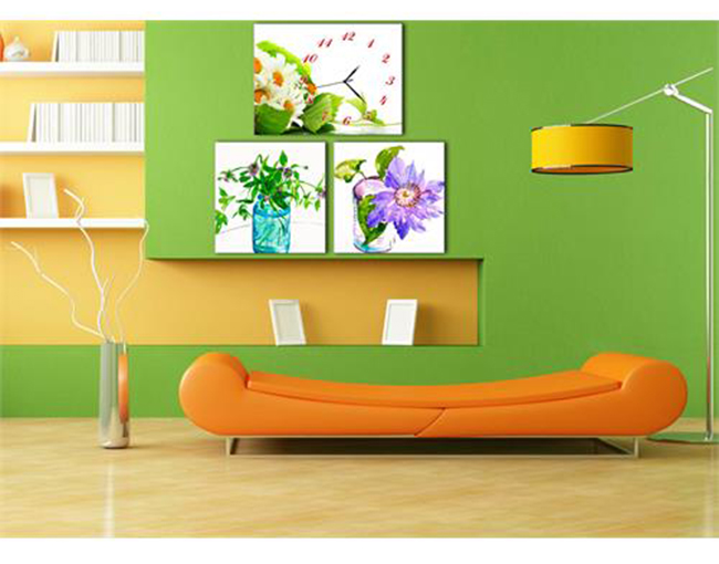 Đồng hồ tranh Hoa dại 2 Vicdecor DHT0137