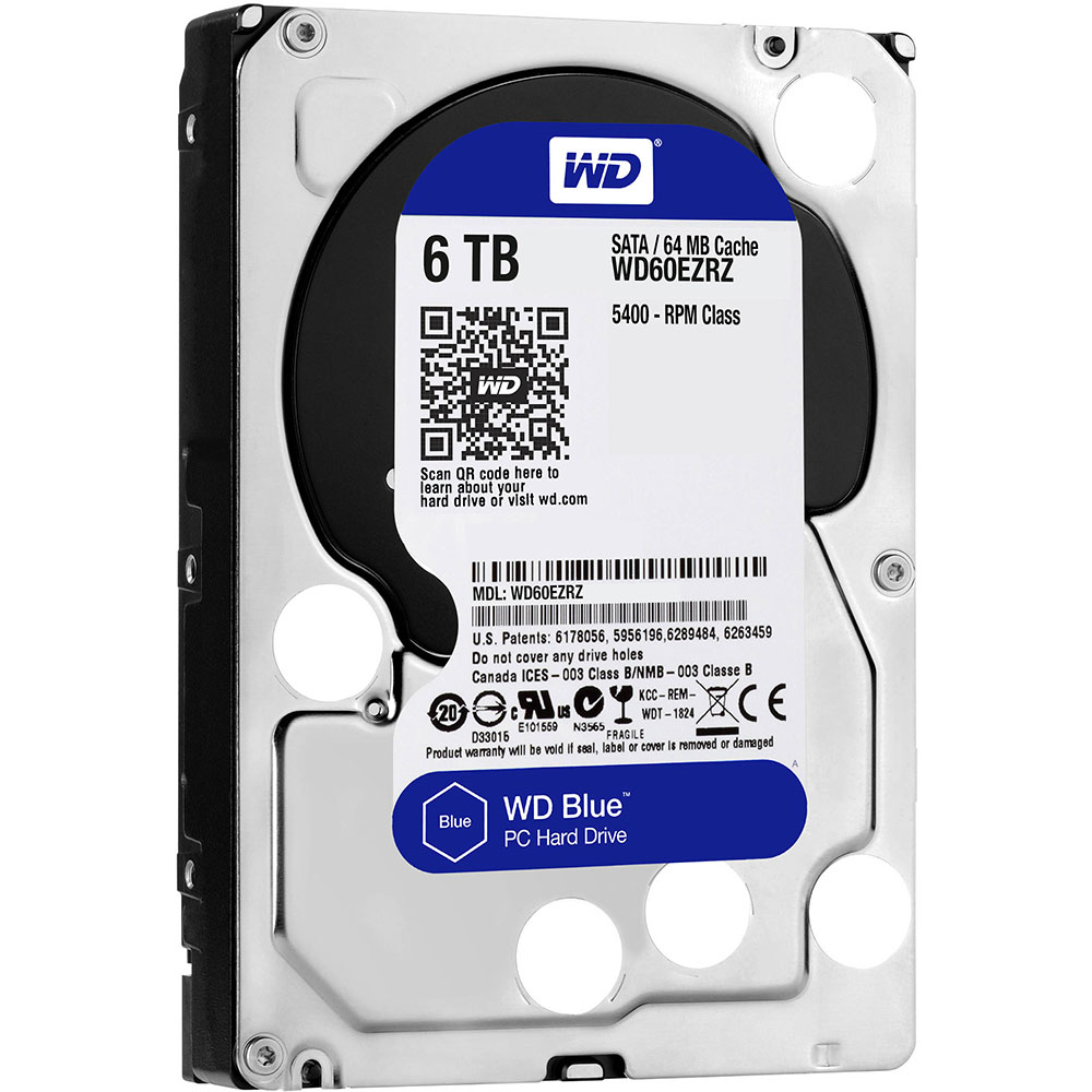 Ổ Cứng HDD WD Blue™ 6TB/64MB/5400rpm/3.5  - WD60EZRZ - Hàng chính hãng