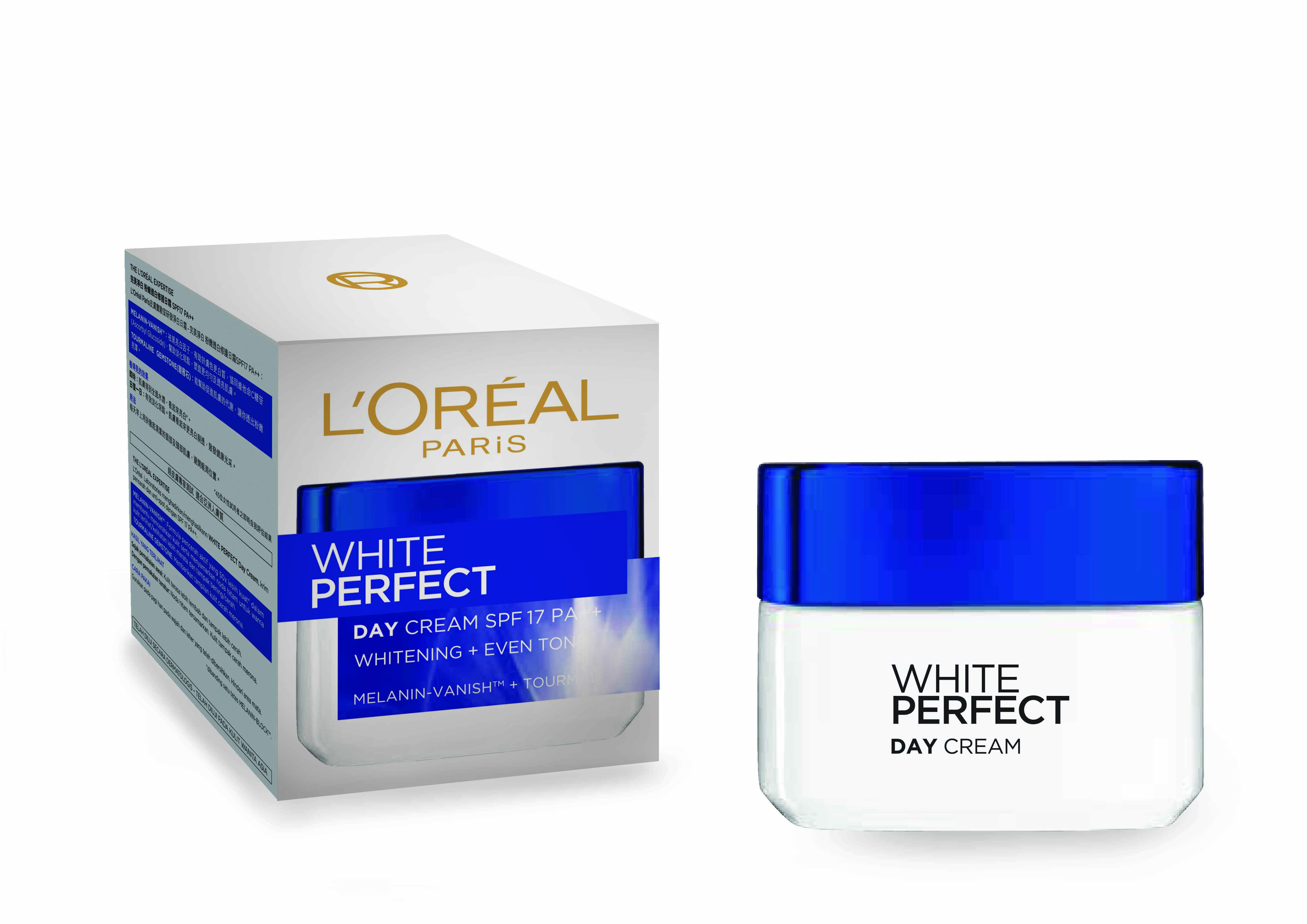 Kem dưỡng trắng da vitamin L’Oreal Paris Aura Perfect ban ngày SPF17 PA++ 50ml (Kem ngày)