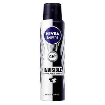 Xịt Khử Mùi Nivea Black &amp; White Cho Nam 150ml - 82241