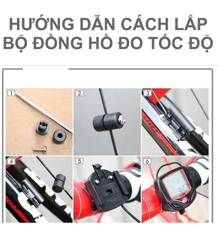 Đồng Hồ Đo Tốc Độ Xe Đạp Chống Nước POPO XEDAP-Dotocdo