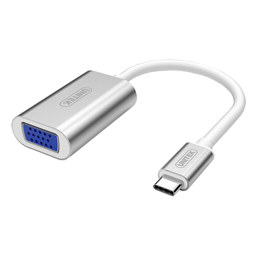 Cáp Chuyển USB Type-C Ra VGA Unitek Y6315 (0.2m) - Hàng Chính Hãng