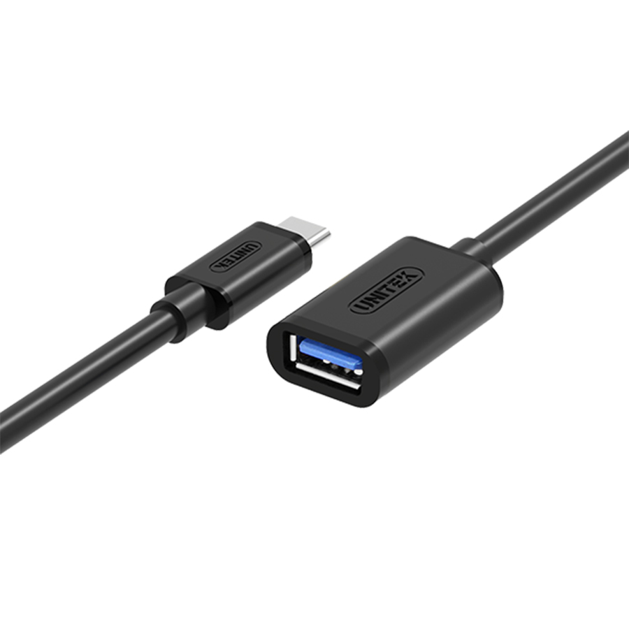 Cáp Chuyển USB Type-C Ra USB Unitek Y476BK (0.2m) - Hàng Chính Hãng