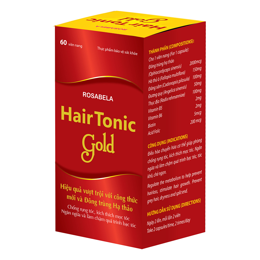 Mua Thực Phẩm Chức Năng Rosabela Hair Tonic Gold HGOLD (60 Viên) Mua Thực Phẩm Chức Năng Rosabela Hair Tonic Gold HGOLD (60 Viên)