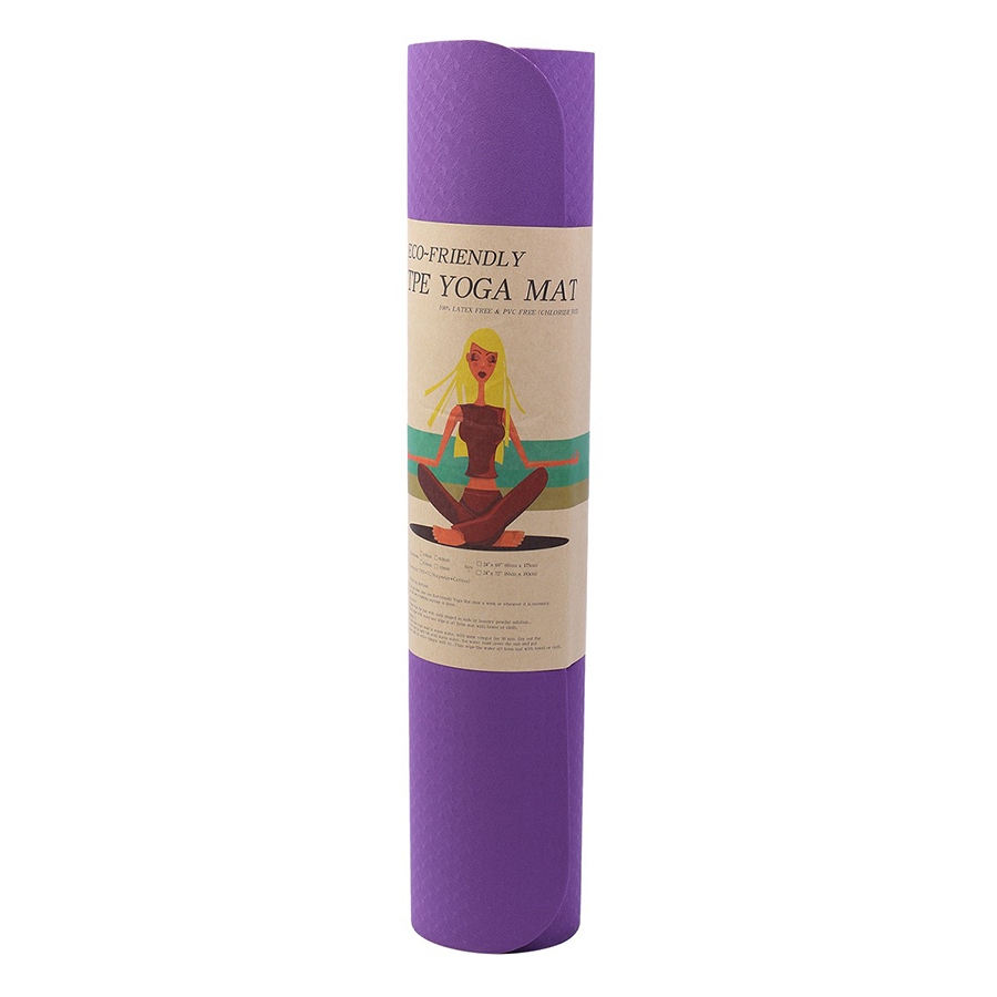 Thảm Tập Gym Và Yoga TPE 2 Lớp 6MM2L - Tím