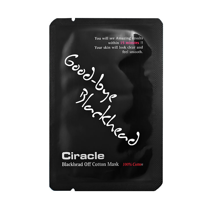 Bộ 3 Mặt nạ đẩy mụn đầu đen Ciracle Blackhead Off Cotton Mask (Ciracle Goodbye Blackhead) 5ml x3