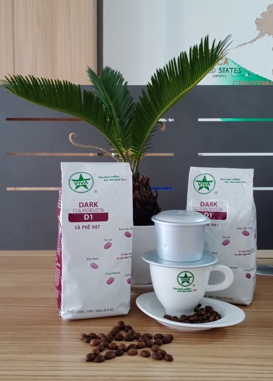 Cà phê Culi Robusta VIVA Dark 500g