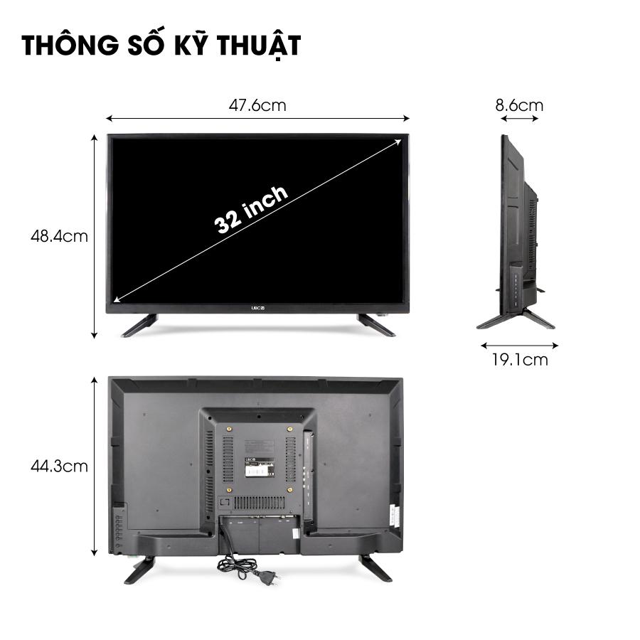 Tivi UBC HD 32inch 32P700S – Hàng Chính Hãng