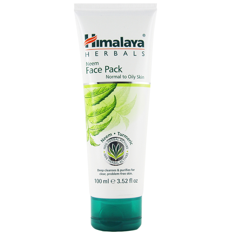 Mặt Nạ Đất Sét Lá Neem Đẩy Mụn Ẩn Hút Dầu Thừa Himalaya Neem Face Pack 100ml