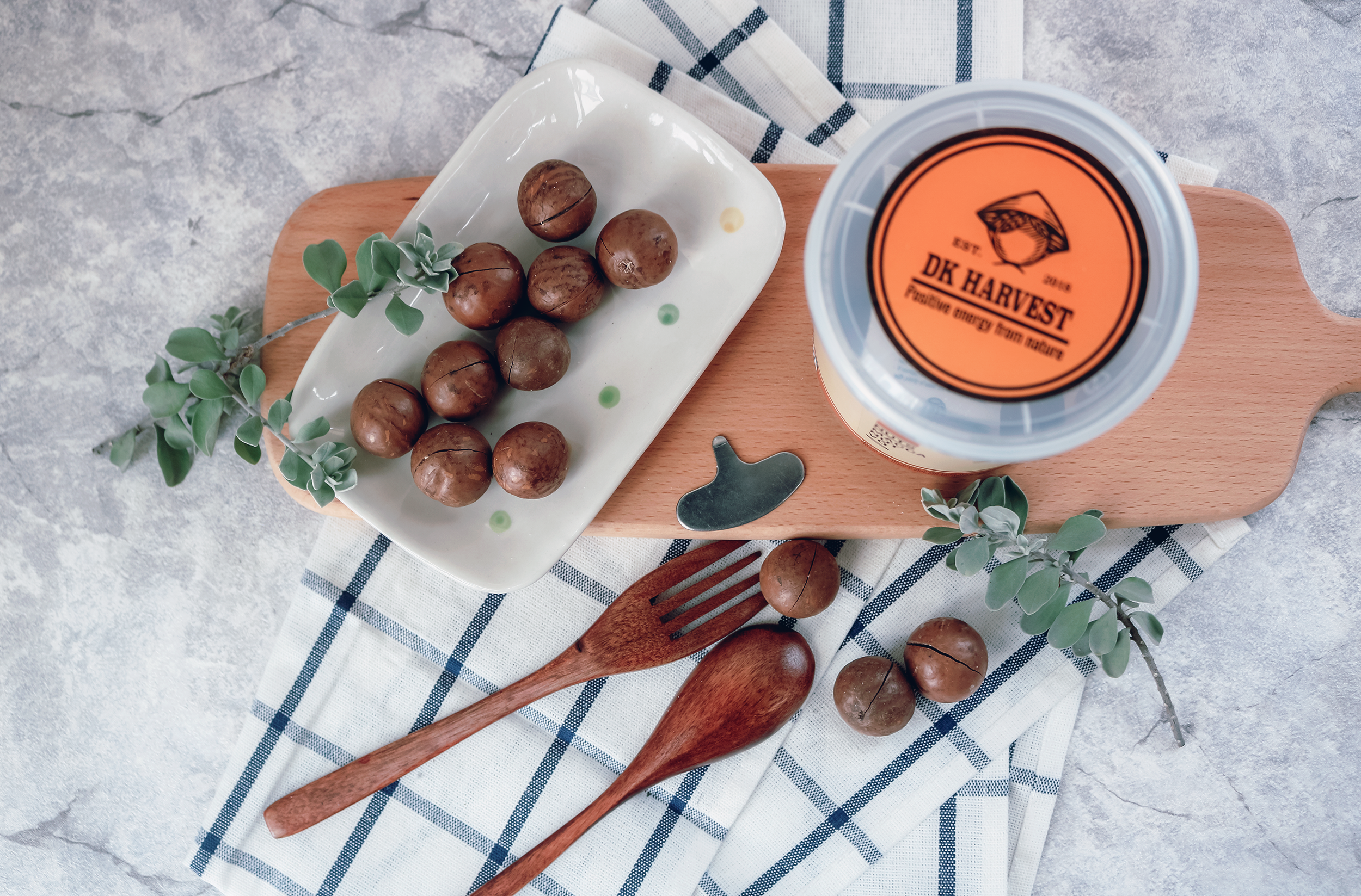 Hạt Macca nướng nứt vỏ DK HARVEST nhập khẩu Australia