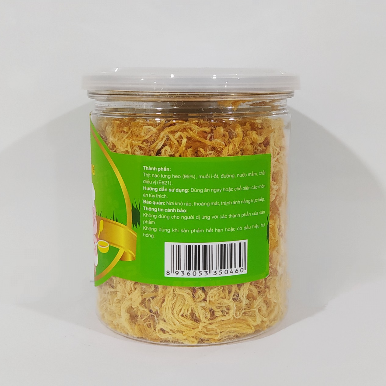 Combo 1 hũ chà bông heo TNP 100g, 1 gói chà bông gà TNP gói 150g và 1 gói gà sấy lá chanh TNP gói 150g