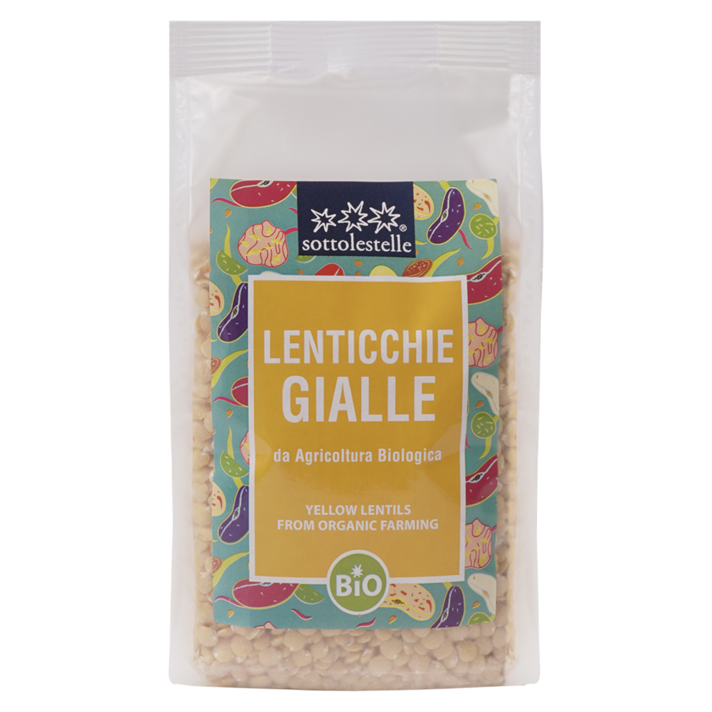 Đậu Lăng Vàng Hữu Cơ 500g Sottolestelle Organic Yellow Lentils