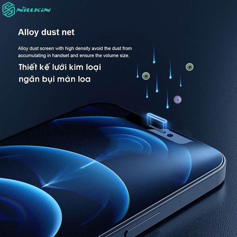 Kính Cường Lực chống vân tay Nillkin Glass FogMirror 2.5D cho Iphone 12/12 Pro (6.1) - 12 Pro Max (6.7) - Hàng Chính Hãng