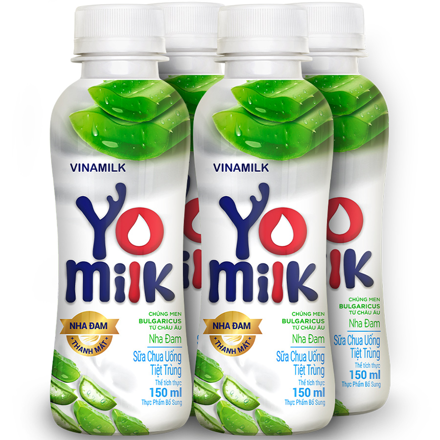 Thùng 24 Chai Sữa Chua Uống Vinamilk Nha Đam