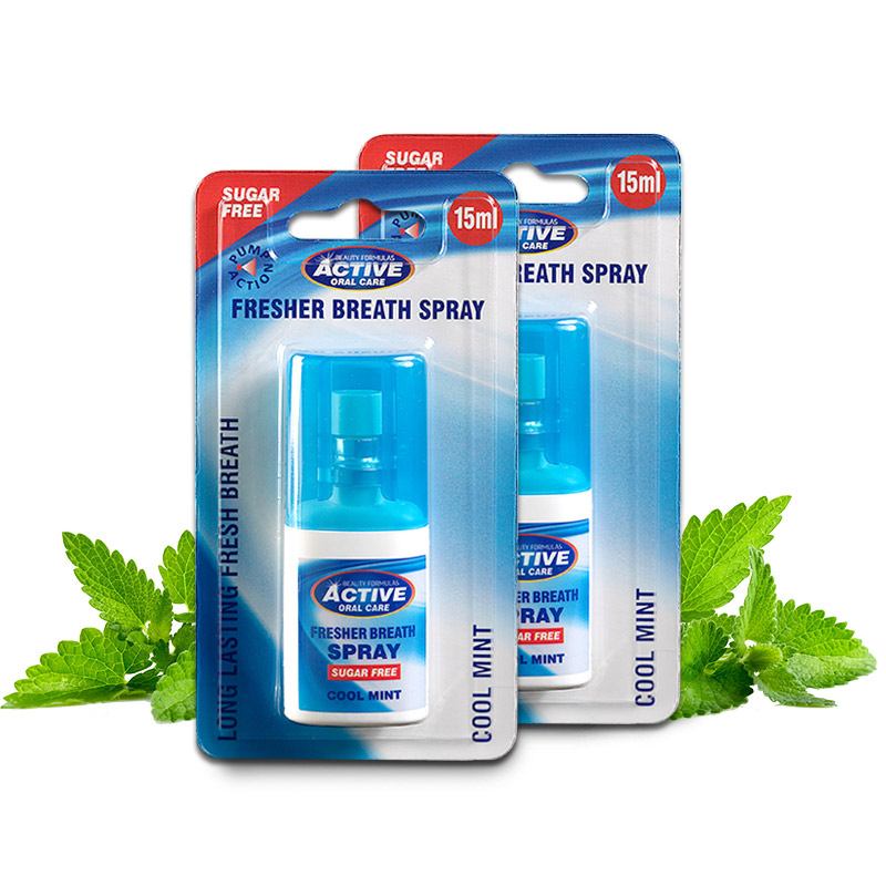 Xịt thơm miệng Beauty Formulas Fresher Breath Spray 15ml - hương bạc hà 
