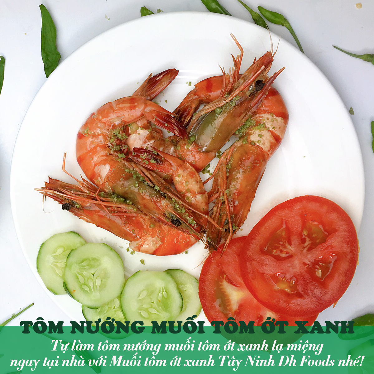 Muối Tôm Ớt Xanh Dh Foods 60g
