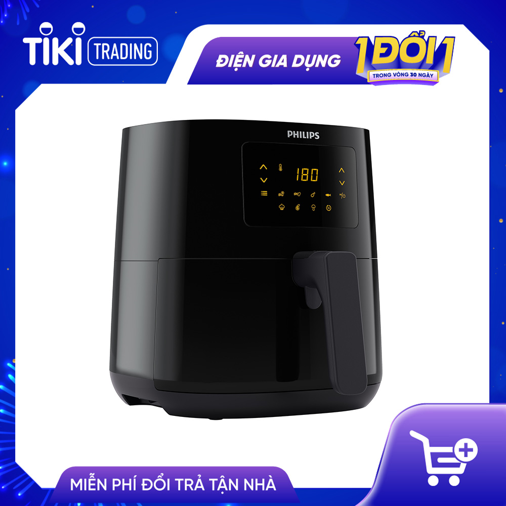 Nồi chiên không dầu điện tử Philips HD9252/90 - Hàng chính hãng