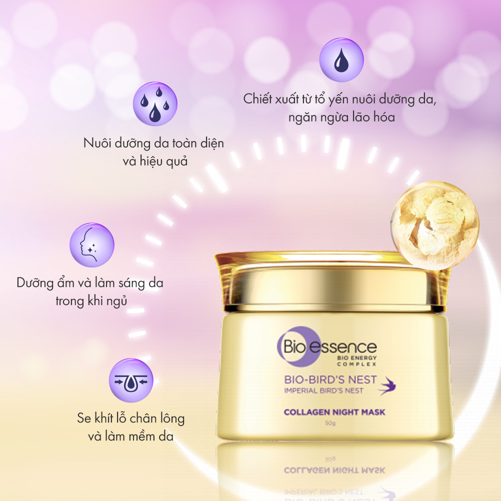 Bộ dưỡng da tươi sáng căng mọng Bio-Essence Bio-Bird's Nest