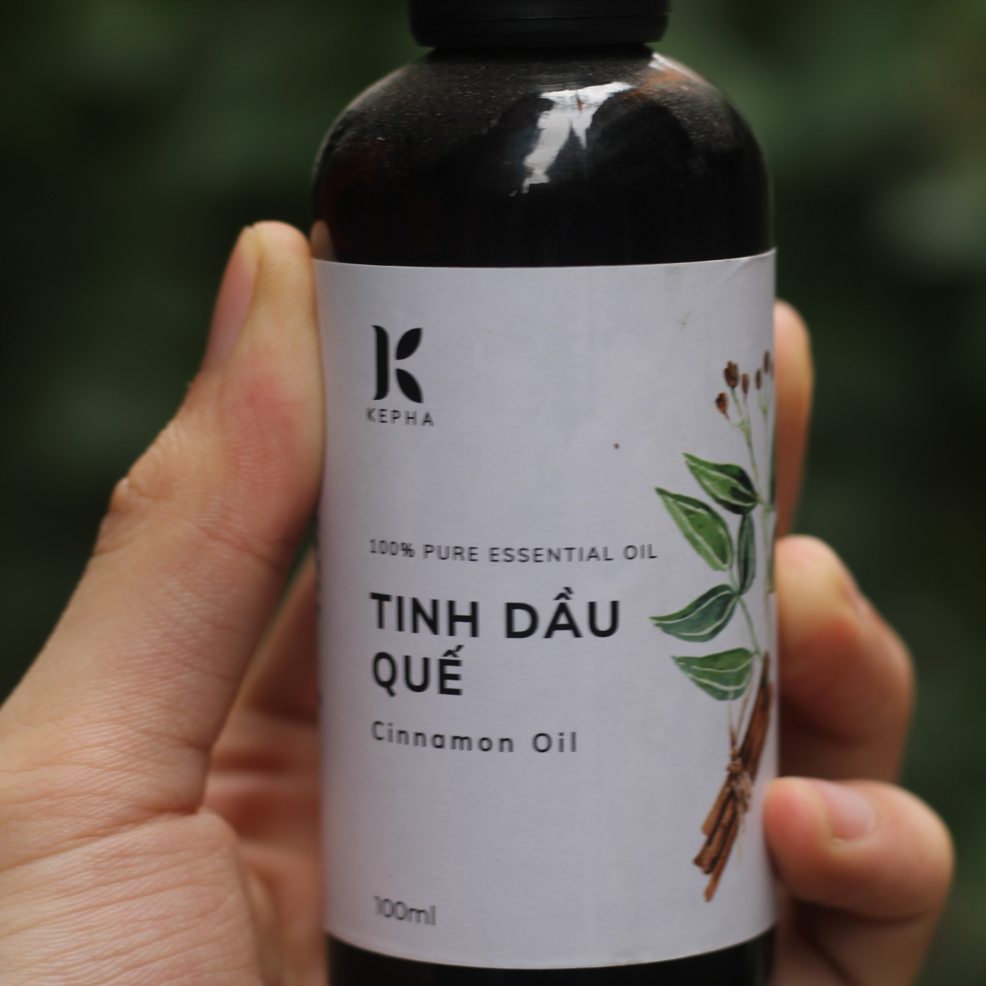 Tinh dầu Quế Kepha 100ml - Cassia Essential oil - Nguyên chất 100% - Khử mùi, lau nhà, làm sạch không khí