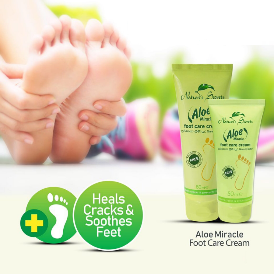 Kem dưỡng và hỗ trợ trị nứt gót chân Aloe Miracle Foot Care Cream 80ml