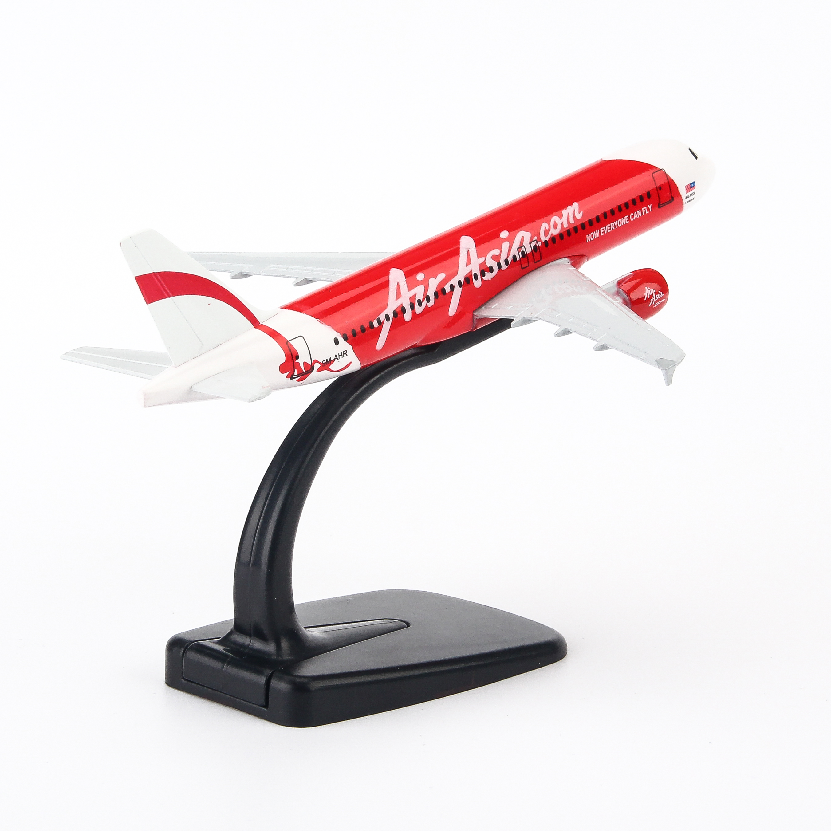 Mô hình máy bay AirAsia (16cm) - Trắng, Đỏ