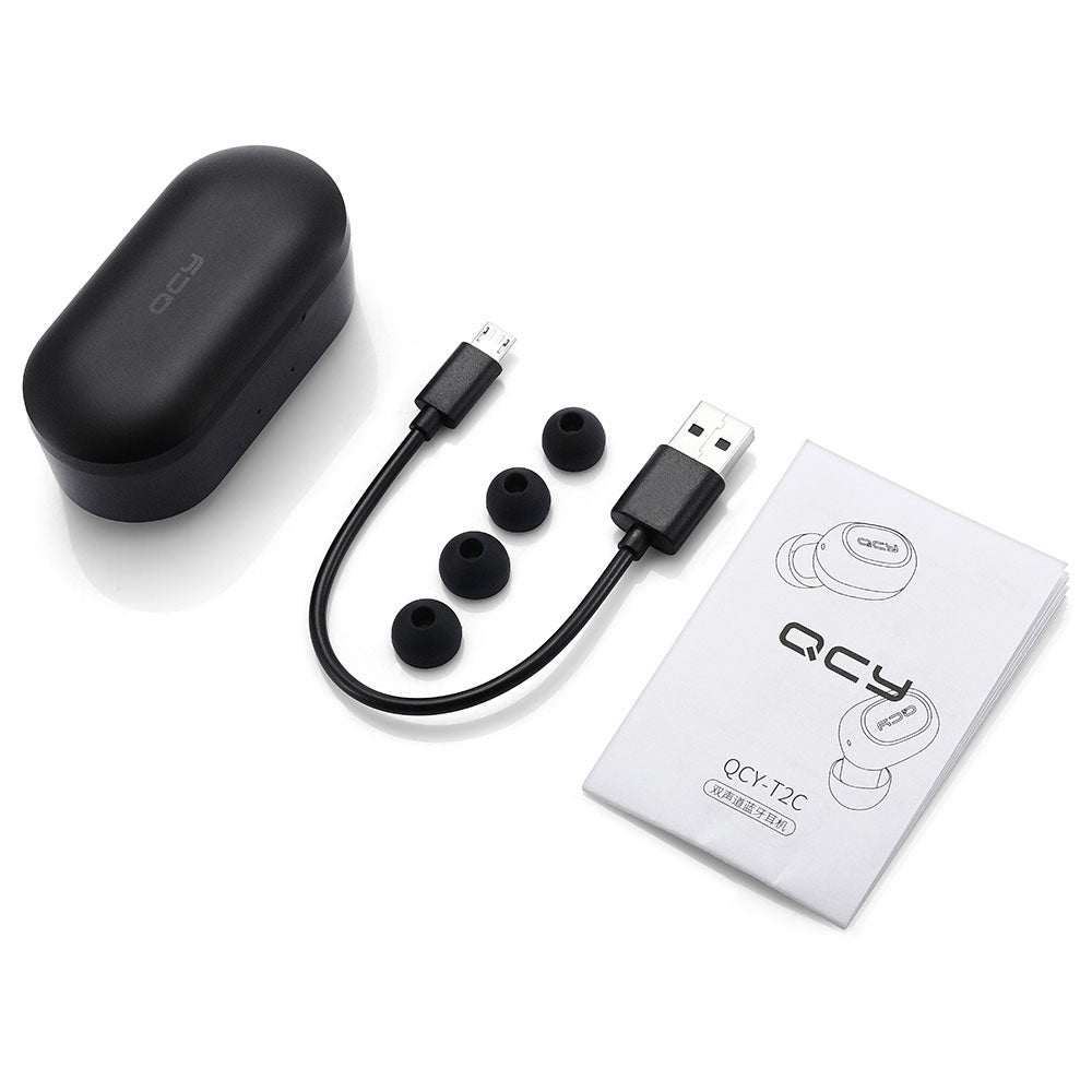 Tai Nghe Bluetooth Không Dây QCY-T2C Hàng Chính Hãng (Tặng Kèm Dây Sạc Veger )