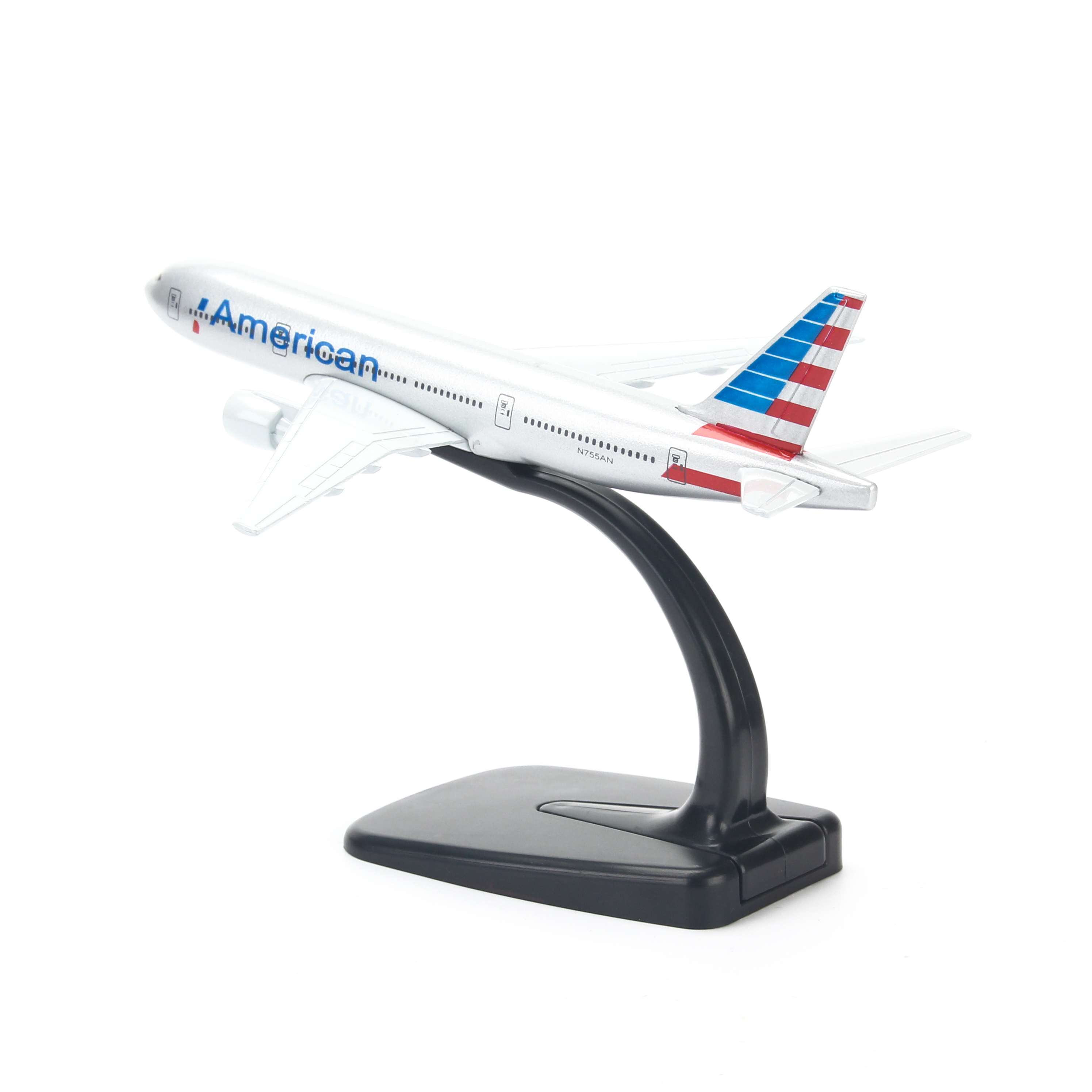 Mô hình máy bay American Airlines (16cm) - Bạc, Xanh dương đậm, Đỏ