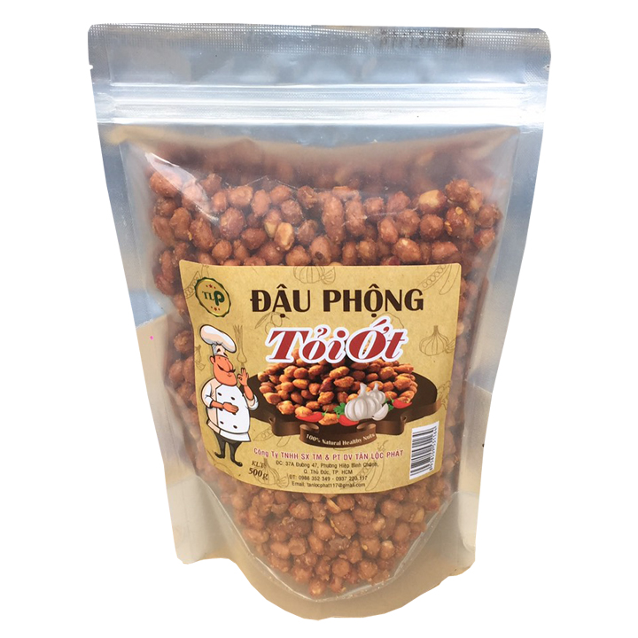 1kg đậu phộng sấy giòn tỏi ớt đặc biệt