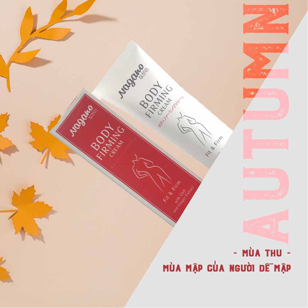 Kem Tan Mỡ Săn Chắc Toàn Thân Nagano Japan 100ml - Body Firming Cream Nagano 100ml - Kem Làm tan mỡ vùng bụng, bắp tay, đùi - Kem săn chắc và định hình đường nét cơ thể