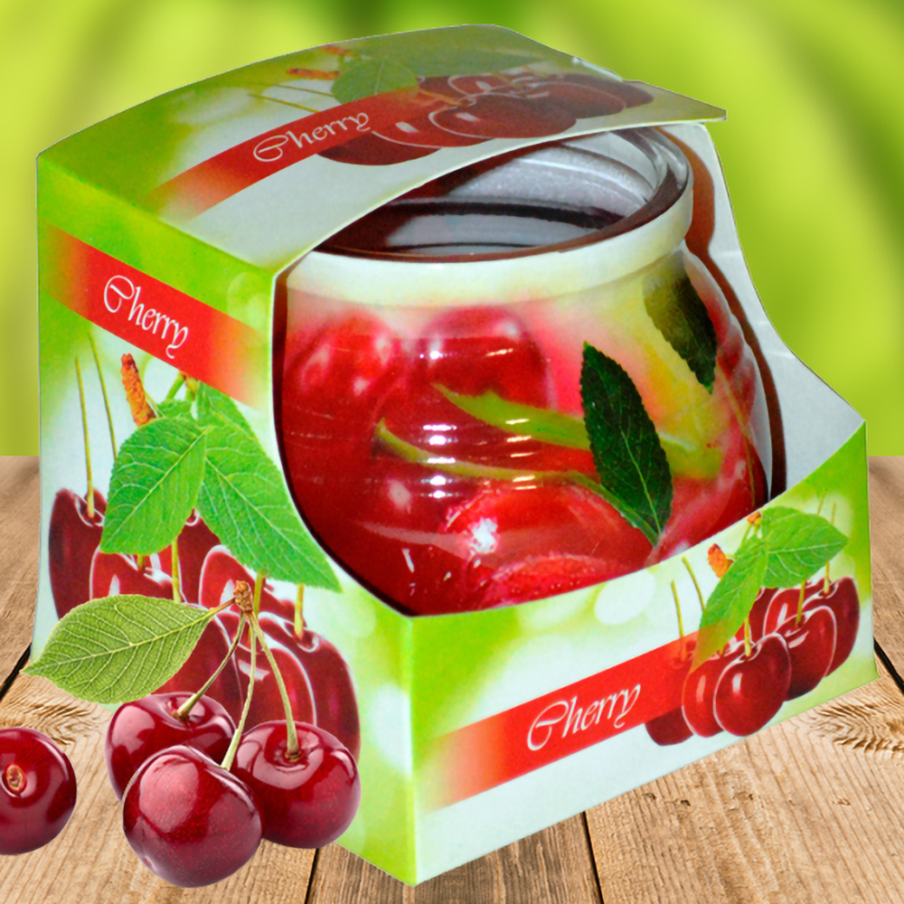 Ly nến thơm tinh dầu Admit Cherry 85g QT01888 - quả anh đào