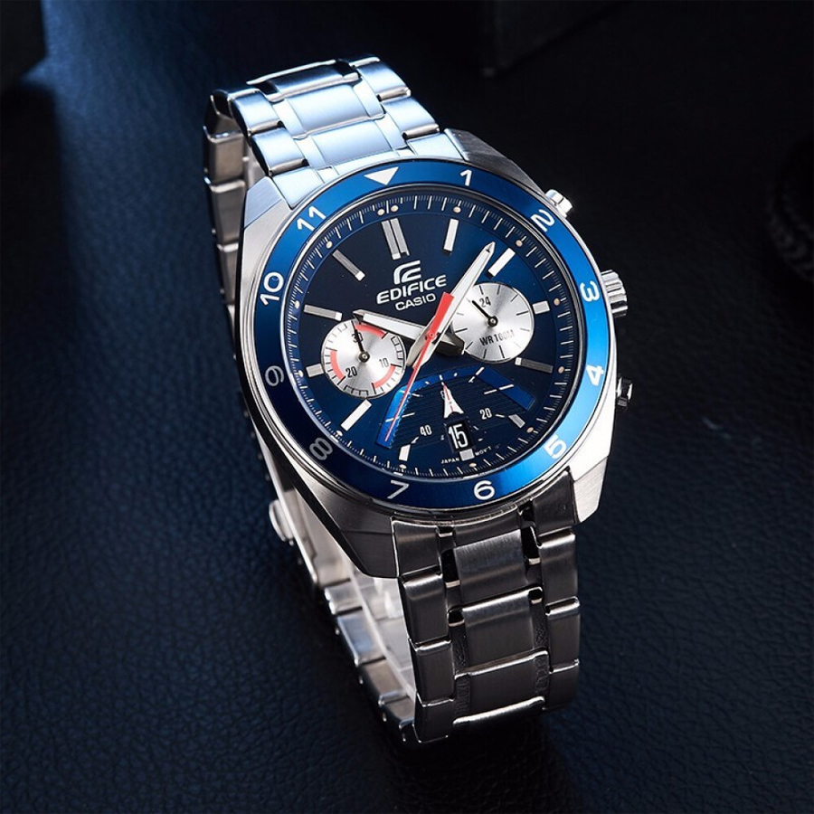 Đồng hồ nam dây kim loại Casio Edifice chính hãng EFV-590D-2AVUDF (44mm)