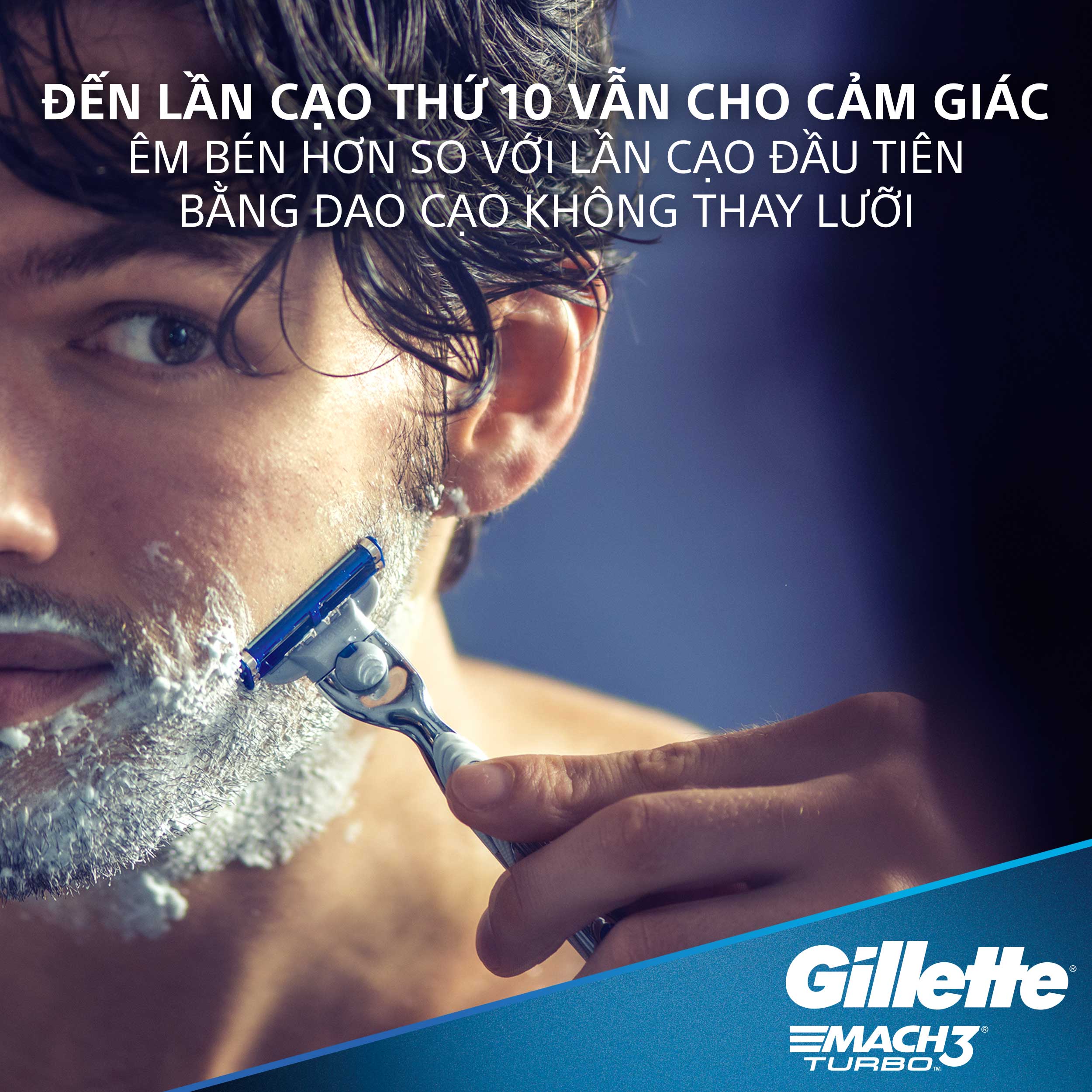 Lưỡi Dao Cạo Râu GILLETTE Mach 3 Turbo Bộ 2 Cái