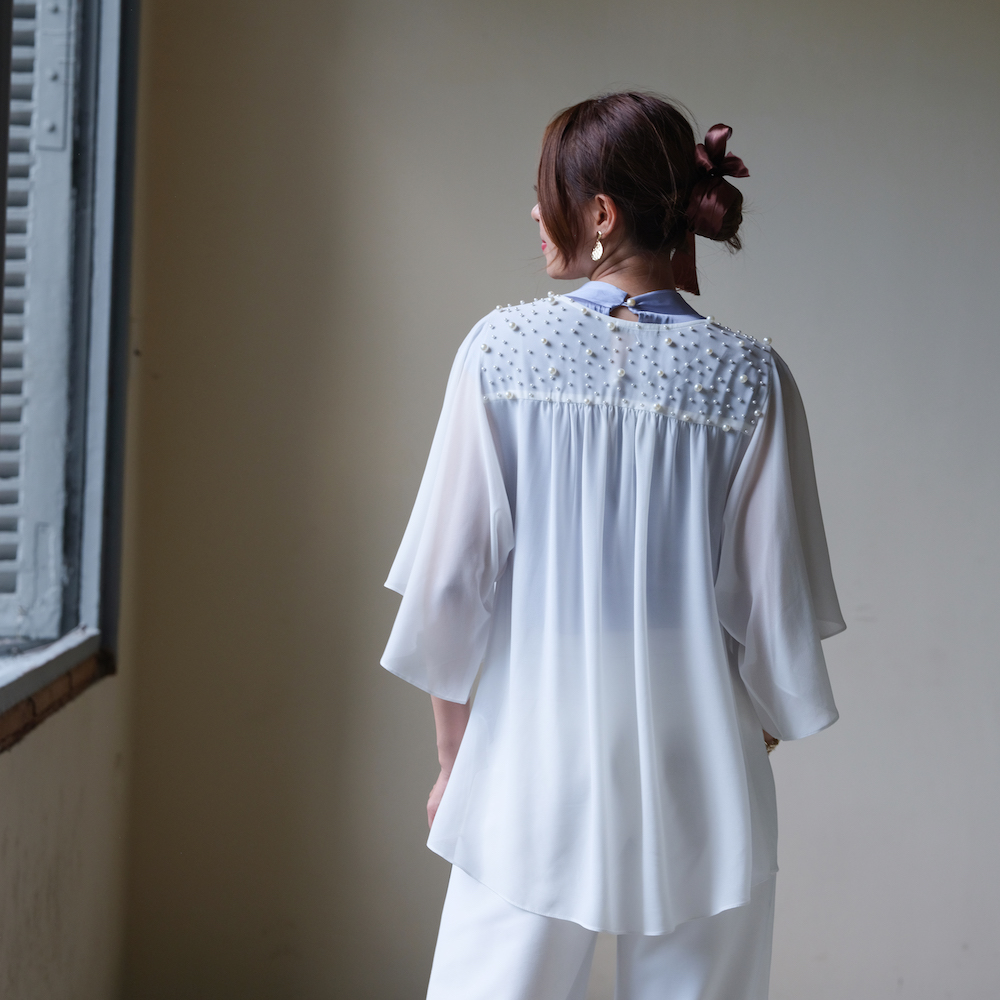 Áo Khoác Ngọc Trai Áo Khoác Voan Hity TOP139