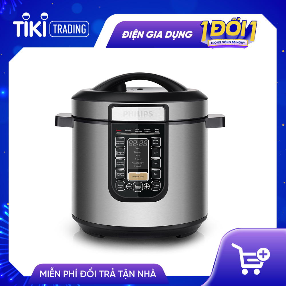 Nồi Áp Suất Điện Tử Philips HD2137/65 - Hàng Chính Hãng
