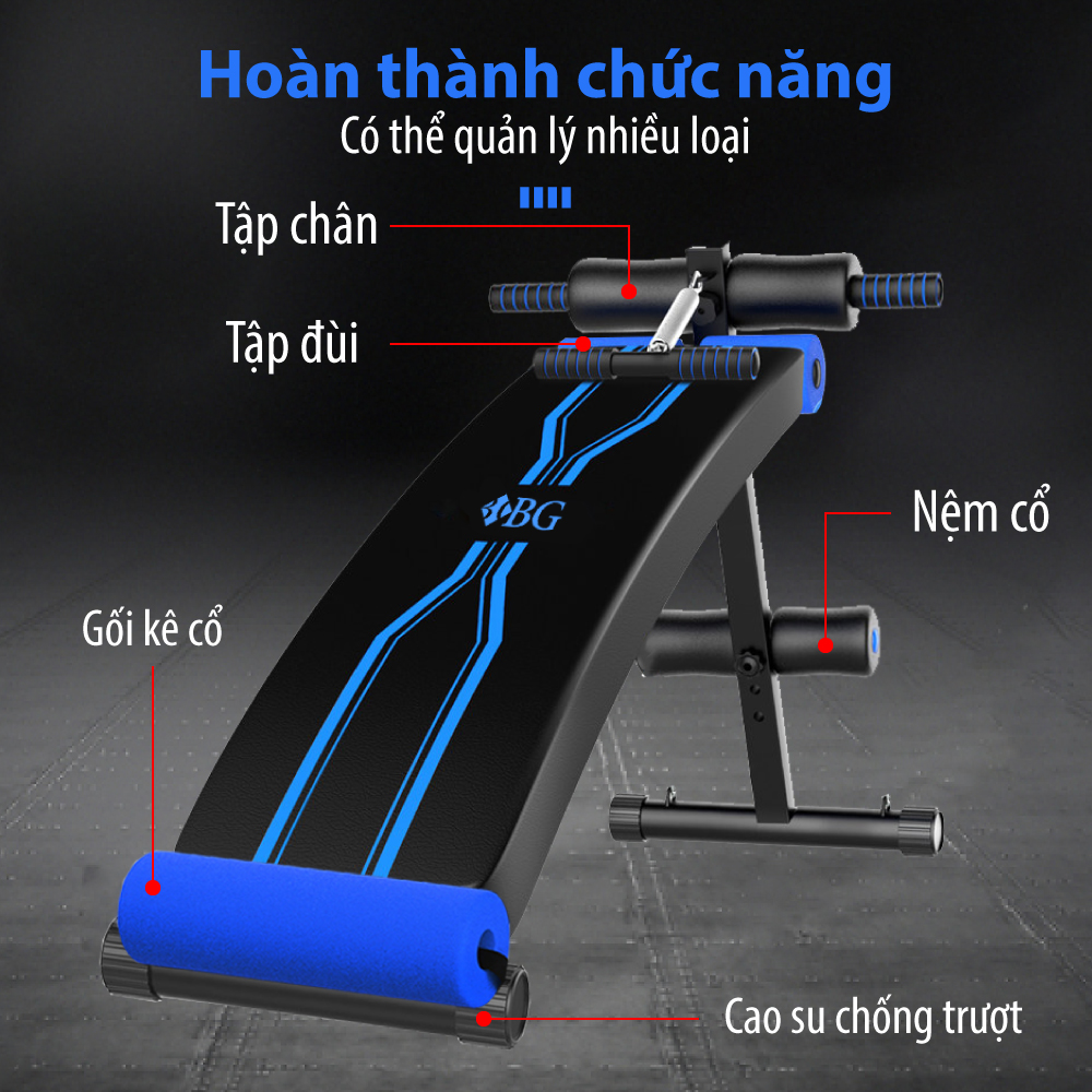 Ghế tập bụng cong muse - Ghế Tập cơ Bụng, Máy tập bụng, Ghế tập lực , máy gập cơ bụng (hàng nhập khẩu)