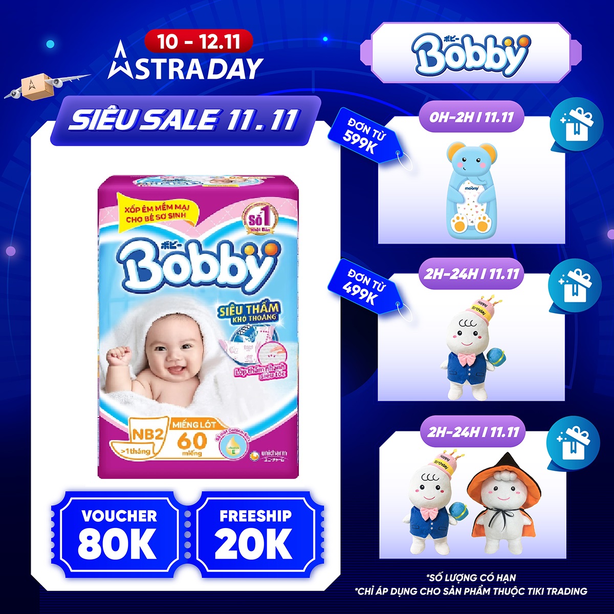 Miếng Lót Sơ Sinh Bobby Fresh Newborn 2 - 60 (60 Miếng)