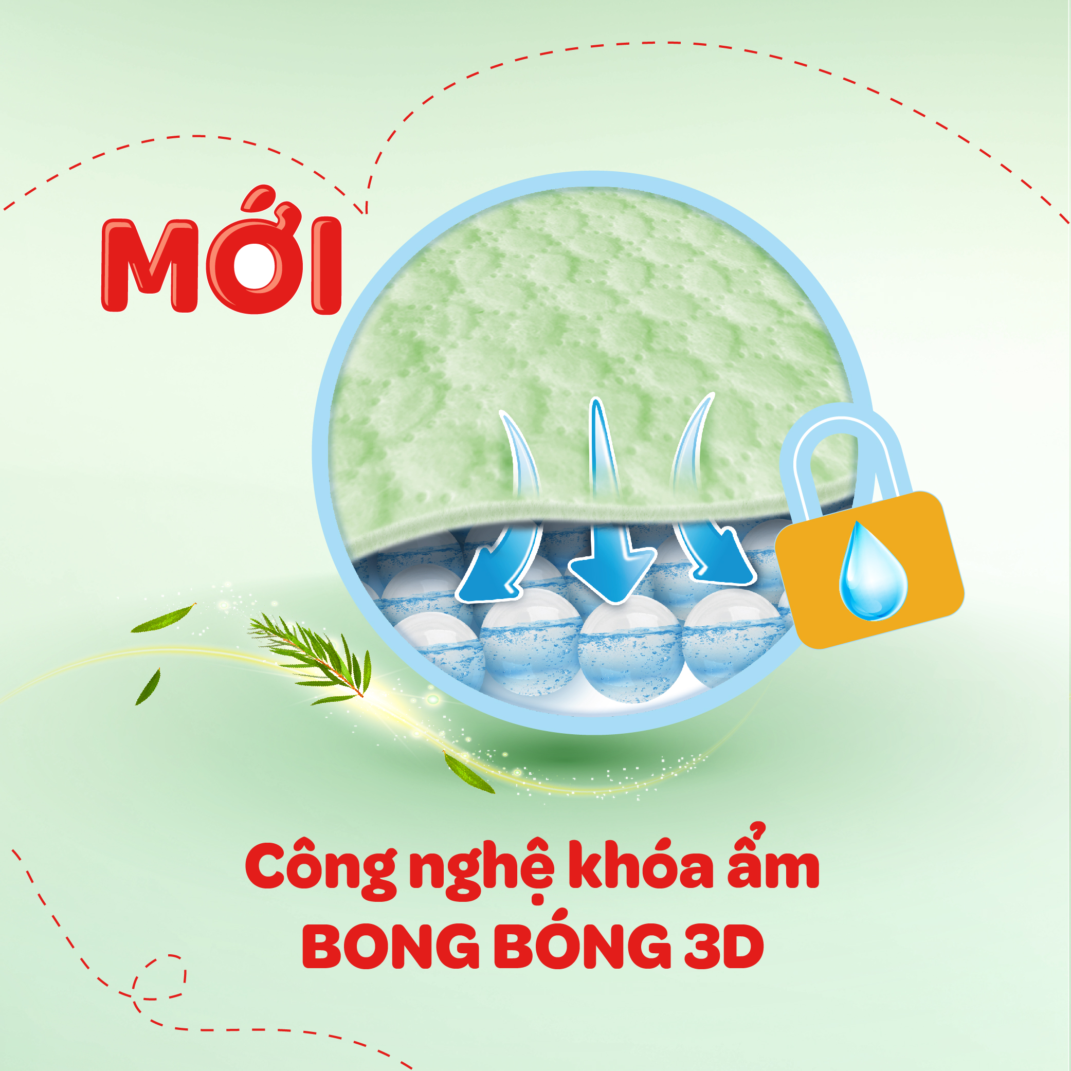 Tã quần Huggies Dry Tràm Trà Tự Nhiên MEGA JUMBO