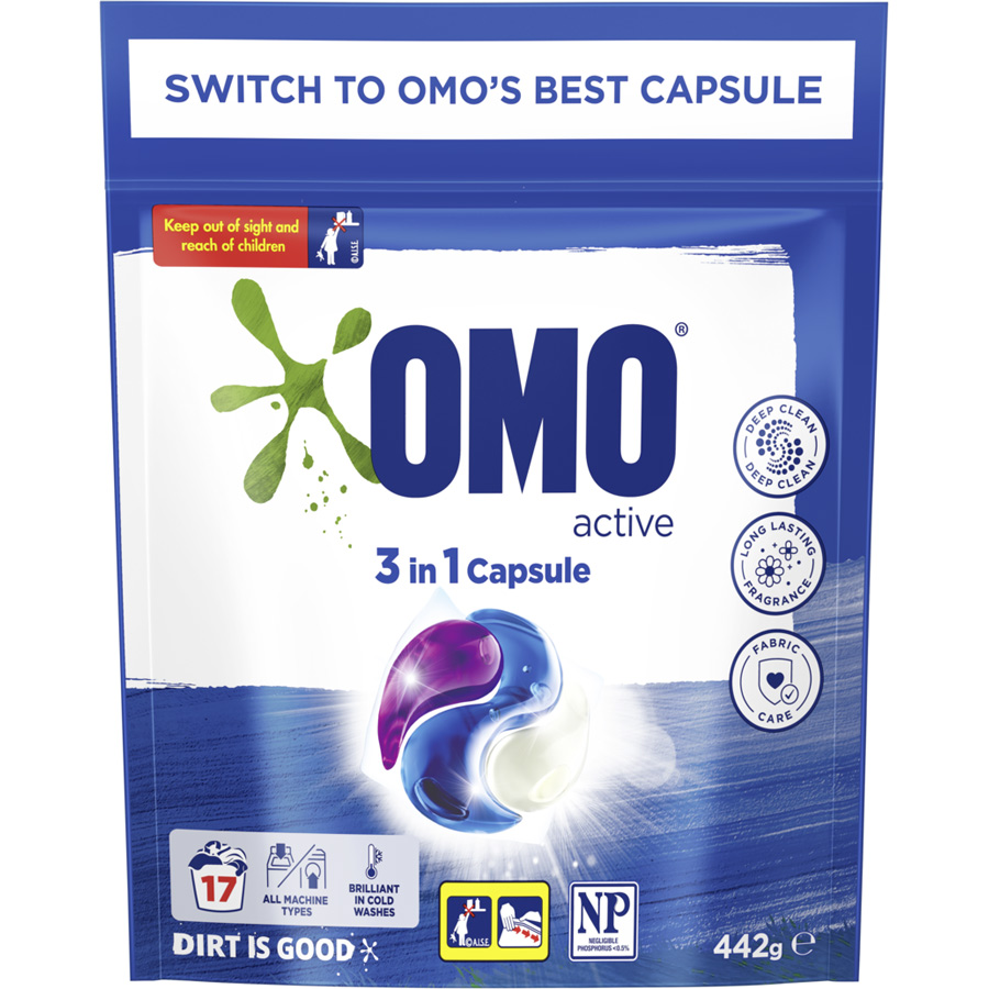 Túi viên giặt xả OMO tiện lợi công nghệ Anh Quốc