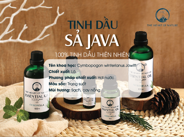 Tinh dầu cao cấp Sả Java PK 5ml