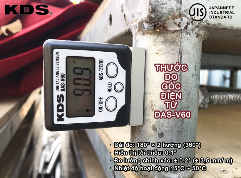 Thước thủy kỹ thuật số (Thước đo góc điện tử) chân V DAS-V60