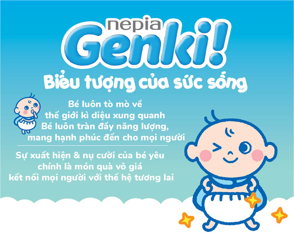 Tã dán Nhật cao cấp Genki (L, 54 miếng)