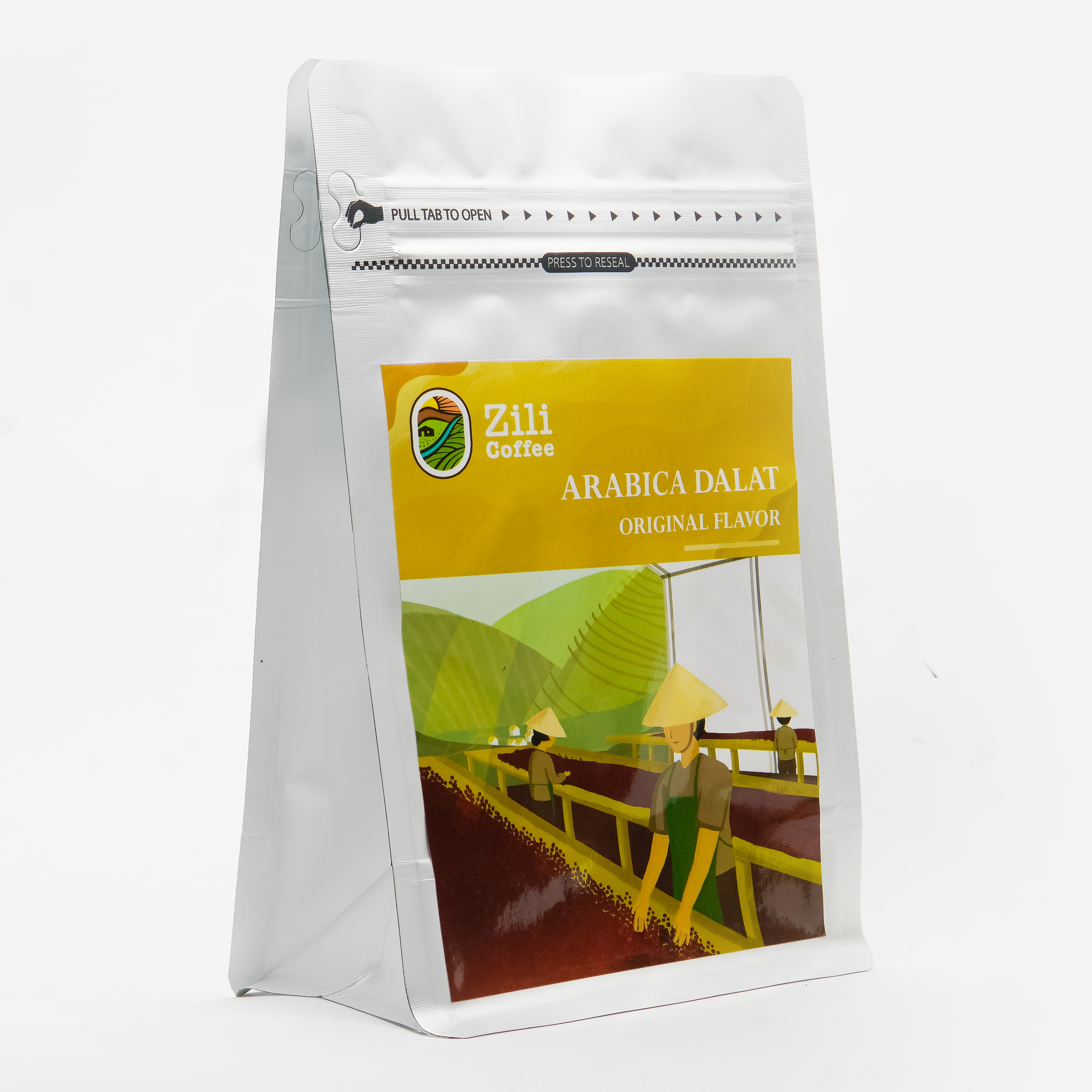Cà phê rang xay sạch Zili Arabica 100% nguyên chất