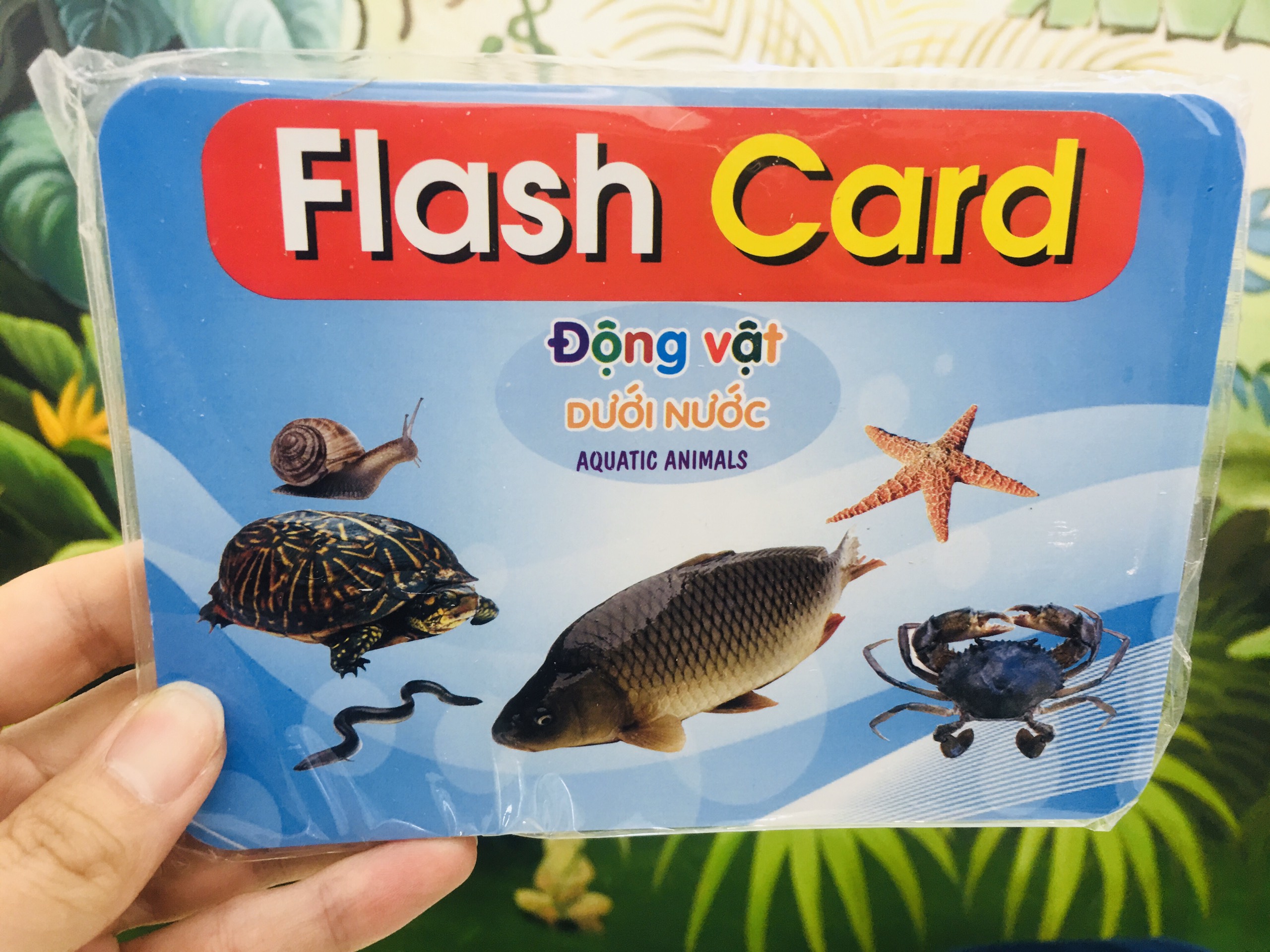 bộ thẻ học thông minh cho bé từ 0 đến 3 tuổi, Bộ Thẻ Học Thông Minh Flashcard Song Ngữ Cho Bé - Hàng Chính Hãng