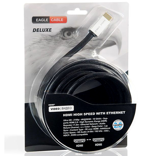 Dây HDMI 4K Eagle-Cable Deluxe 1.5m - Hàng nhập khẩu