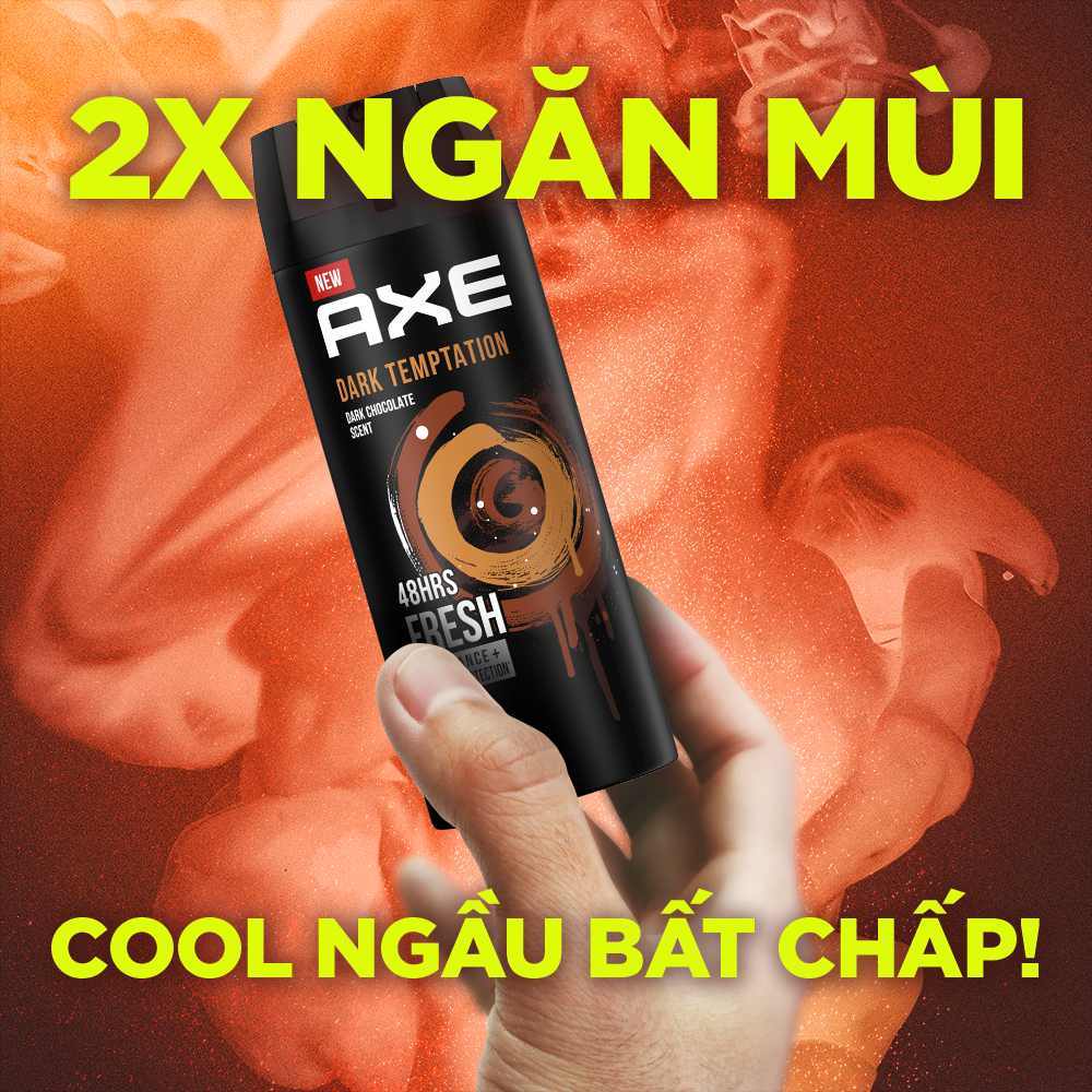 Xịt nước hoa toàn thân dành cho nam AXE Dark Temptation (135ml)