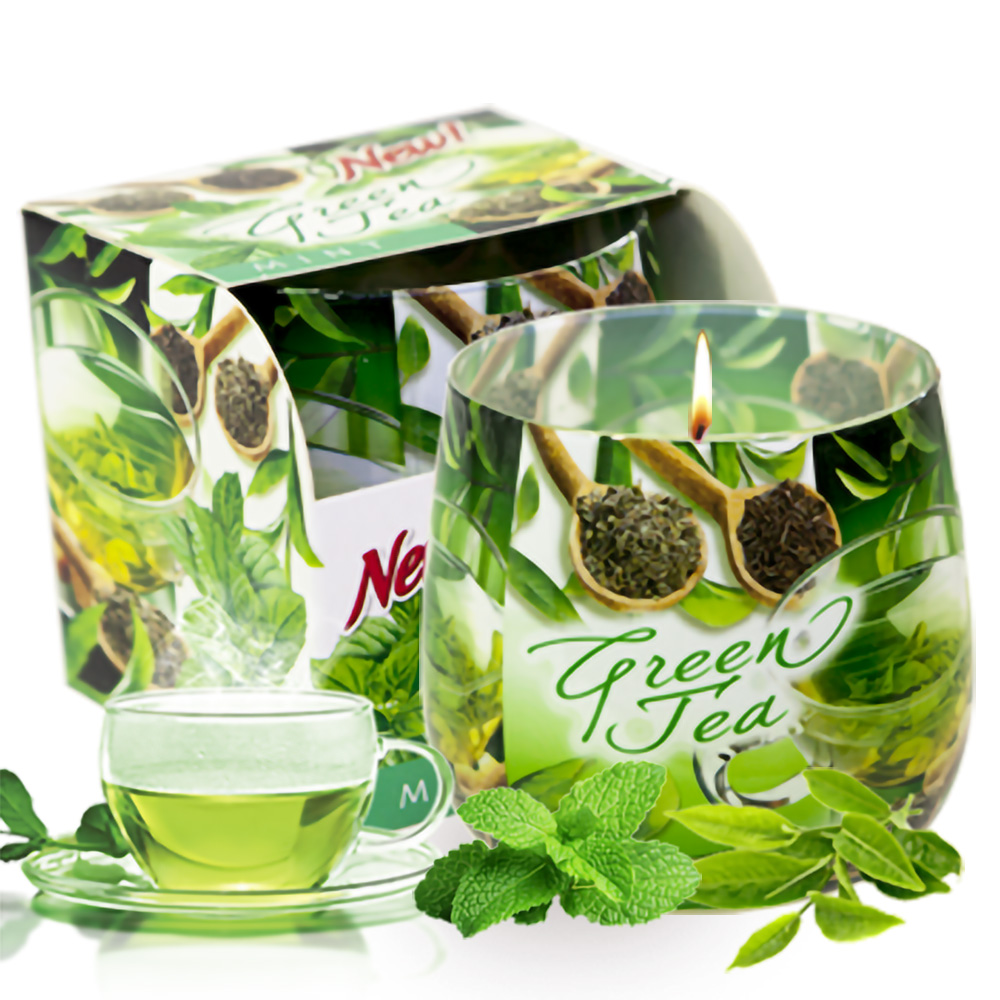 Ly nến thơm tinh dầu Bartek Green Tea 100g QT024467 - hương trà xanh (giao mẫu ngẫu nhiên)